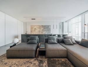基辅简约大气的现代公寓设计素材中国网精选
