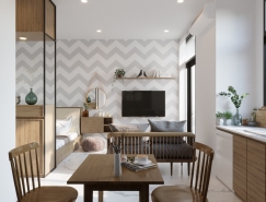 4个现代富有活力的小公寓设计素材中国网精选