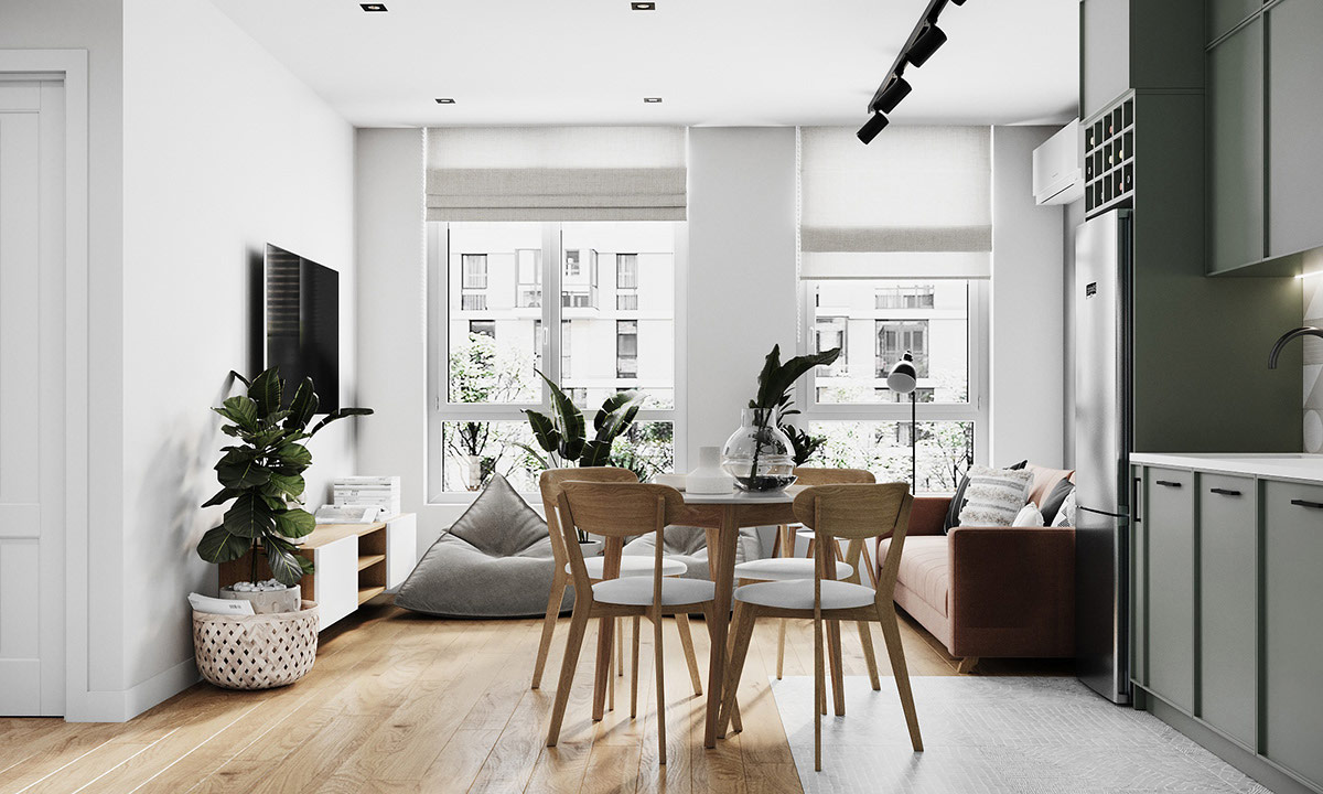 50平现代时尚的简约风格小公寓设计