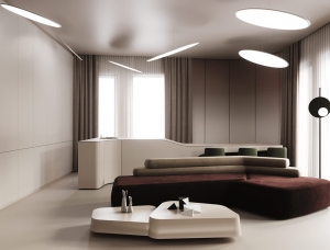 星际飞船风格家具的未来派家居装修设计16设计网精选