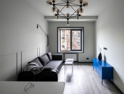 简洁优雅的乌克兰小户型公寓设计普贤居素材网精选