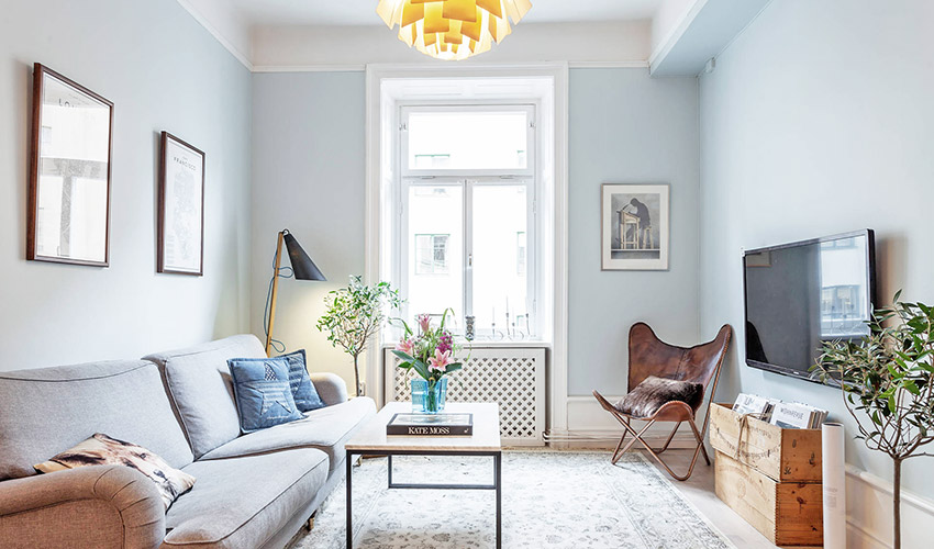 瑞典60㎡清新公寓设计