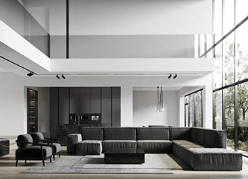 黑白元素打造豪华现代家居空间16设计网精选