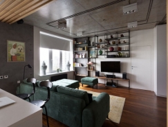 乌克兰80平米工业风格现代公寓设计普贤居素材网精选
