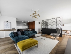 时尚的设计元素和艺术家具：卢森堡现代公寓设计普贤居素材网精选