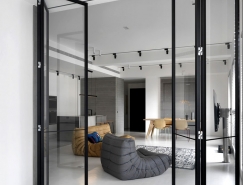 台湾新竹极简优雅的现代公寓设计普贤居素材网精选