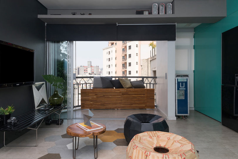 巴西圣保罗60平米开放式布局公寓设计