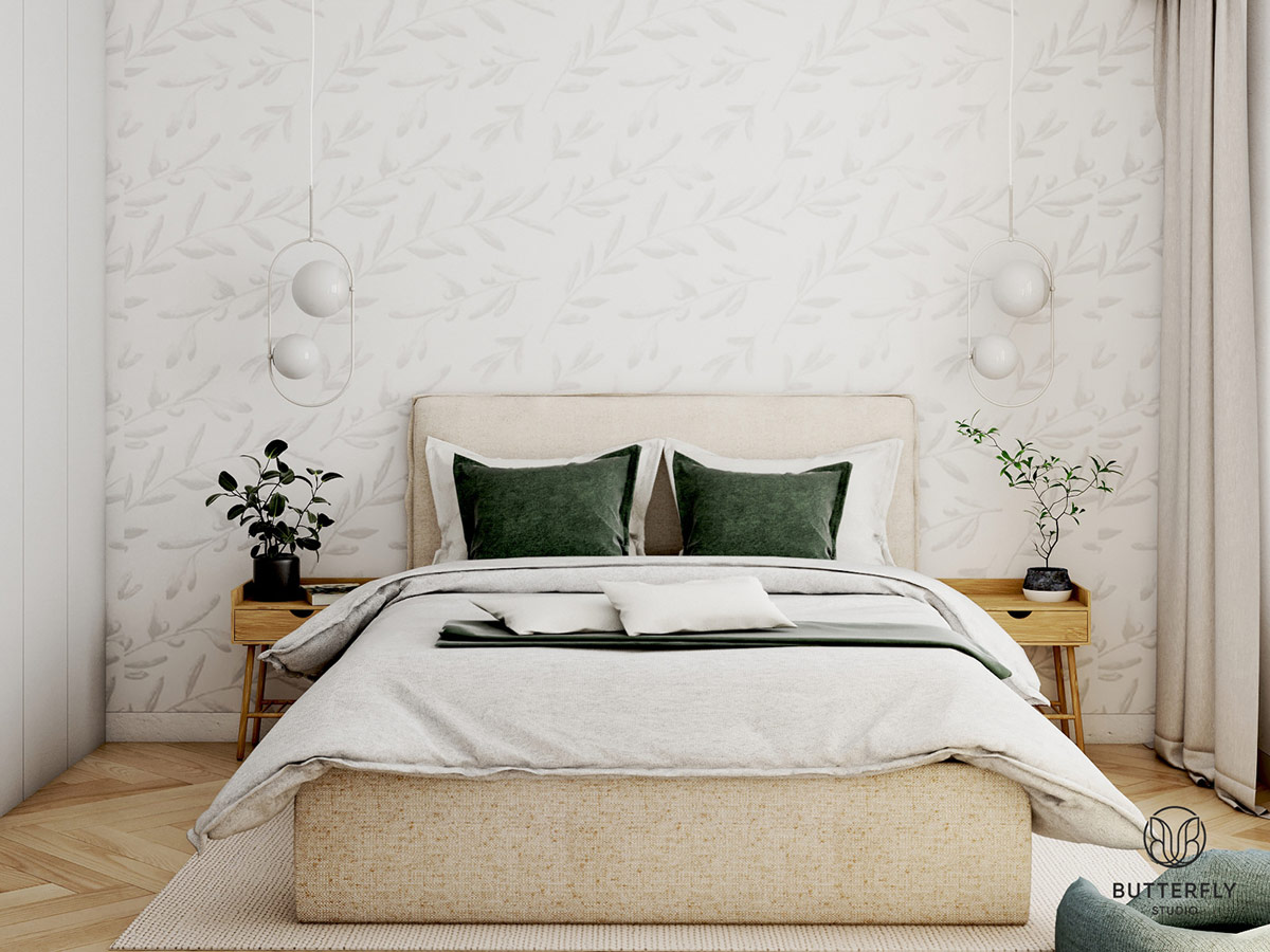 白色+自然木色，4间清新又温馨的家居装饰
