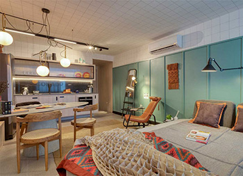小而精致！巴西里约32平一居室公寓设计16设计网精选