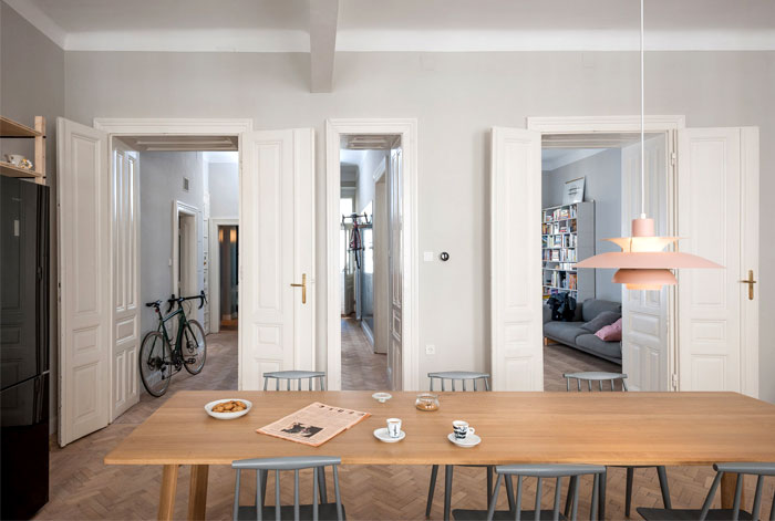 维也纳自由明快的现代公寓设计