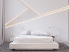 32个安静纯美的白色卧室设计16设计网精选