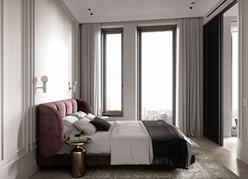 高雅和谐，60㎡新古典主义风格公寓素材中国网精选