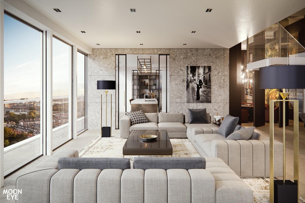 51个现代魅力的起居室设计