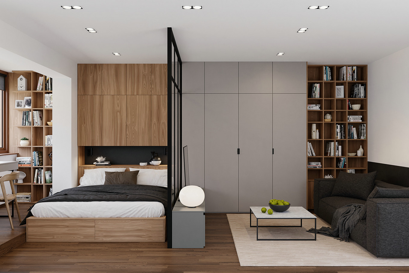 温馨舒适的现代简约小公寓设计