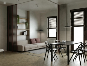 简单有质感的极简北欧风格公寓设计普贤居素材网精选
