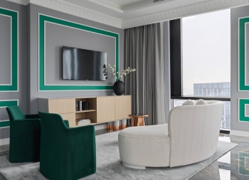 莫斯科现代简约公寓设计普贤居素材网精选