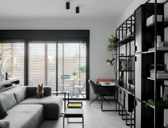 以色列时尚黑白公寓设计普贤居素材网精选