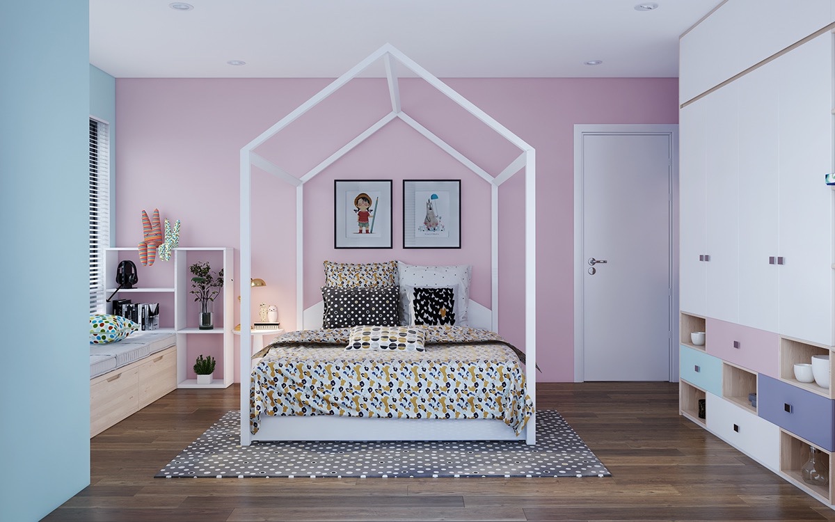 40个可爱粉色儿童房设计