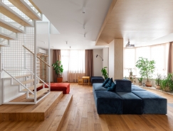 乌克兰190平米开放式空间的现代复式住宅设计普贤居素材网精选