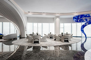 简洁是艺术的灵魂：WJID x 旭辉 | 800m²售楼处设计素材中国网精选