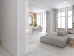 当纯白遇上暖木色：极简舒适的雅致家居空间16设计网精选