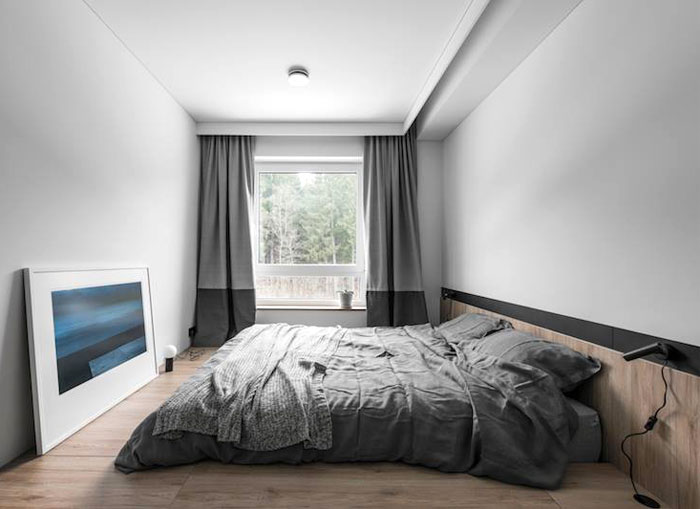 现代舒适的极简风格小公寓设计