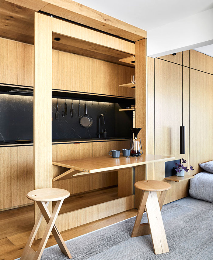 巧妙空间利用的小型公寓设计
