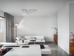 4个简约纯净的白色公寓设计普贤居素材网精选