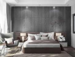 42个安静放松的灰色系卧室设计素材中国网精选