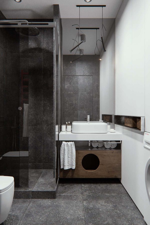 宁静的白色空间：基辅现代简约的公寓设计