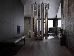 冷酷高级黑：时尚质感公寓设计16设计网精选