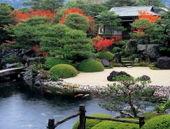 日式禅意花园景观设计欣赏普贤居素材网精选