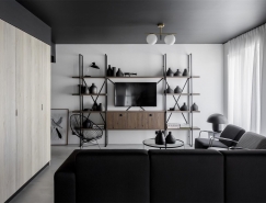 罗马尼亚灰色极简风公寓设计素材中国网精选