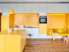 清新的白和温暖的黄打造的活力住宅16设计网精选
