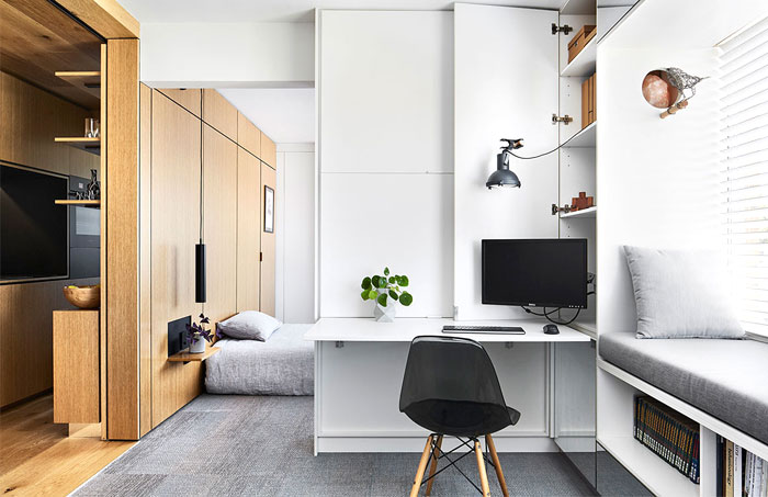 巧妙空间利用的小型公寓设计