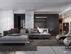 古典纹饰点缀的基辅豪华现代公寓装修设计16设计网精选