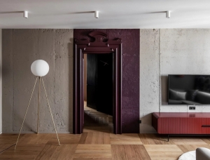 乌克兰时尚复古风格公寓设计普贤居素材网精选