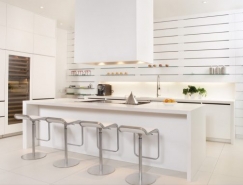 30个现代白色厨房设计普贤居素材网精选