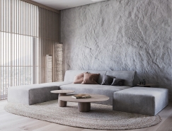 瑞士86㎡简约日式风单身公寓设计普贤居素材网精选