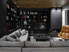 黑色和灰色打造的希腊现代住宅设计普贤居素材网精选