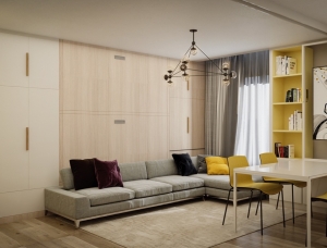 极致的空间利用 3套45平米小公寓设计普贤居素材网精选