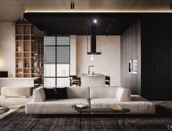 时尚酷黑风格住宅装修设计素材中国网精选