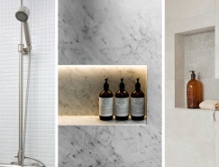 卫生间收纳创意:淋浴房精致的壁龛设计普贤居素材网精选