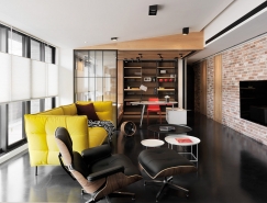 工业风格的时尚现代公寓设计普贤居素材网精选
