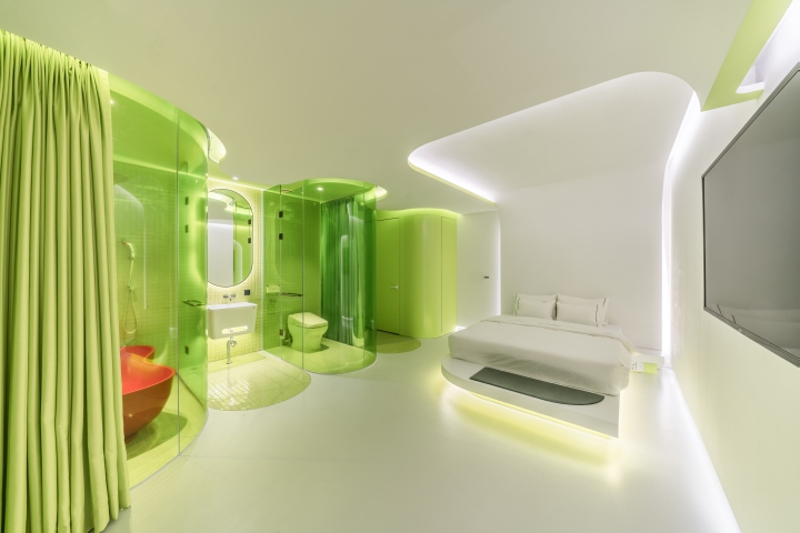 Lime Flavor时尚未来感的酒店套房设计