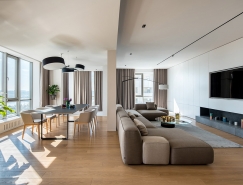 三间公寓的合并：River Stone极简主义风格的300平米住宅设计普贤居素材网精选