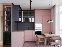 50个浪漫粉色厨房设计16设计网精选