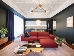 大胆的色彩和简洁北欧风格的现代公寓设计16图库网精选