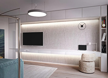 淡雅极简，舒适配色，70平现代风格公寓设计素材中国网精选
