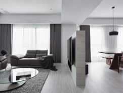 黑、白、灰三色打造的台中现代住宅空间设计素材中国网精选